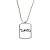 Special Handwriting English Name David Stainless Steel Chain Dog Tag Pendant Pet Necklace view 1