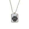 DIYthinker A Pot of Black Halloween Stainless Steel Chain Dog Tag Pendant Pet Necklace view 1