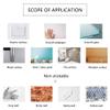 SITAKE 3D Acrylic Mirror Wall Decor Stickers, 11.8x49.2 Inches Feather Shaped DIY Self-Adhesive Wall Art Decals, Home Decorations for Living Room, Bedroom, Bathroom, Farmhouse (Silver) view 4