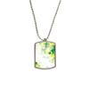 Butterfly Four Leaf Clover St.Patrick's Day Stainless Steel Chain Dog Tag Pendant Pet Necklace view 1