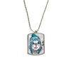 Cat Head The Taste of Snow Cat Protect Animal Pet Stainless Steel Chain Dog Tag Pendant Pet Necklace view 1