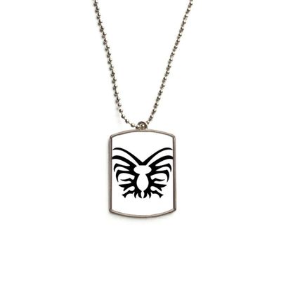 DIYthinker Black Illustration Insect Spider Pattern Stainless Steel Chain Dog Tag Pendant Pet Necklace