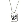 DIYthinker Black Illustration Insect Spider Pattern Stainless Steel Chain Dog Tag Pendant Pet Necklace view 1