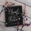 Wedding Guest Book, Personalized Leather Guest Book for Bride and Groom | Black | Customized Signing, Registry Book for Visitors, Bridal Shower, Party - 60 Pages, 9.5" x 6.1" D #3 view 3