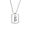 Chinese Character Component fu Stainless Steel Chain Dog Tag Pendant Pet Necklace view 1