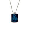 DIYthinker Blue Headset Music Crazy Pattern Stainless Steel Chain Dog Tag Pendant Pet Necklace view 1