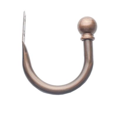 MroMax Decorative Curtain Tieback Hooks U Style Metal Tie Backs for Curtains Modern Design Tiebacks for Voiles Curtain Holdback Bronze 110mm X 95mm 2Pcs