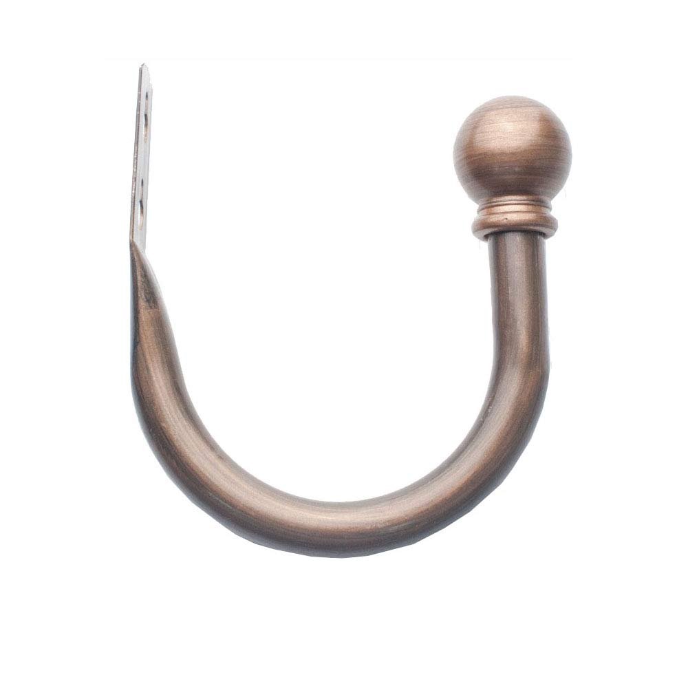 MroMax Decorative Curtain Tieback Hooks U Style Metal Tie Backs for Curtains Modern Design Tiebacks for Voiles Curtain Holdback Bronze 110mm X 95mm 2Pcs
