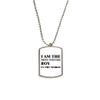 I Am The Sincere Boy Stainless Steel Chain Dog Tag Pendant Pet Necklace view 1
