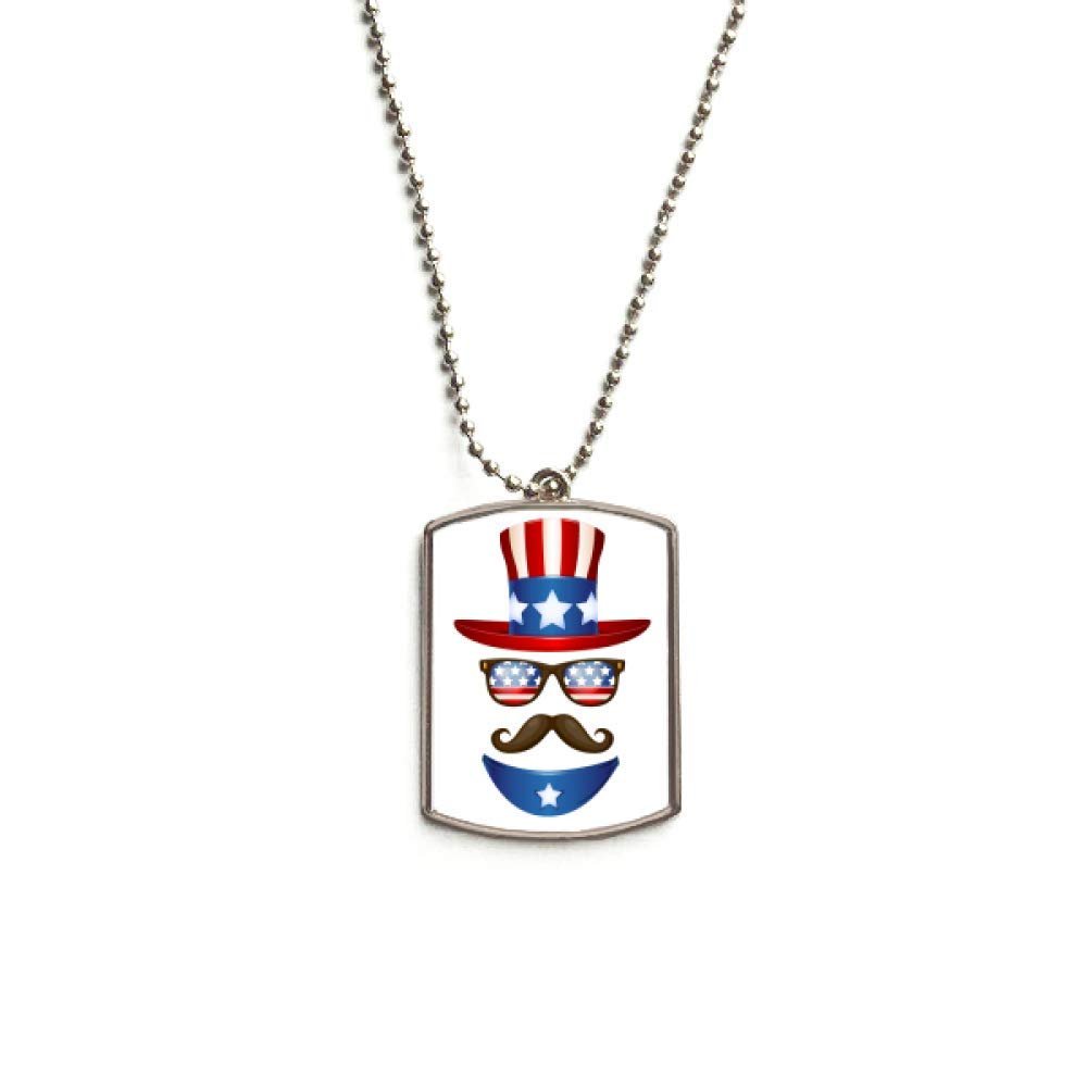 America Uncle Sam I Want You Stainless Steel Chain Dog Tag Pendant Pet Necklace
