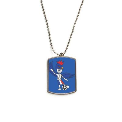 DIYthinker France Gallic Rooster Mummy Football Stainless Steel Chain Dog Tag Pendant Pet Necklace