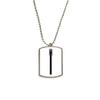 DIYthinker Internet Cable Black Plug Pattern Stainless Steel Chain Dog Tag Pendant Pet Necklace view 1
