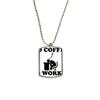 No Coffee No Workee Office Design Stainless Steel Chain Dog Tag Pendant Pet Necklace view 1