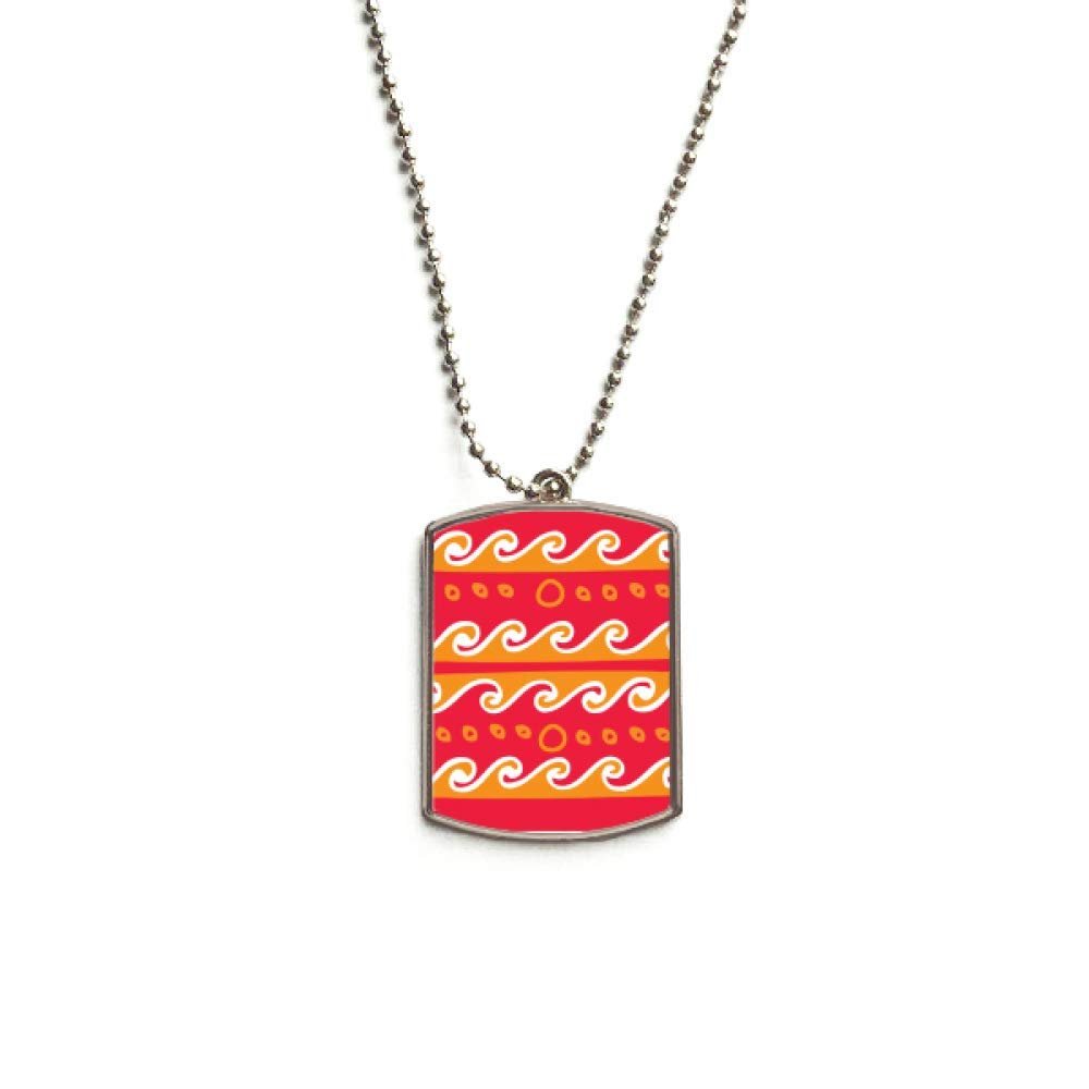 DIYthinker Fire Wave Mexico Totems Ancient Civilization Stainless Steel Chain Dog Tag Pendant Pet Necklace
