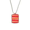 DIYthinker Fire Wave Mexico Totems Ancient Civilization Stainless Steel Chain Dog Tag Pendant Pet Necklace view 1