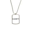DIYthinker Special Handwriting English Name Elizabeth Stainless Steel Chain Dog Tag Pendant Pet Necklace view 1