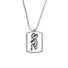 DIYthinker Bones Inscriptions Chinese Zodiac Monkey Stainless Steel Chain Dog Tag Pendant Pet Necklace view 1