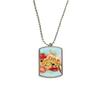 DIYthinker Pizza Italy Tomato Foods Garlic Stainless Steel Chain Dog Tag Pendant Pet Necklace view 1