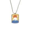 DIYthinker Local Japanese Sun Rise Stainless Steel Chain Dog Tag Pendant Pet Necklace view 1