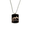 Bones Bone Miniature Dinosaur Stainless Steel Chain Dog Tag Pendant Pet Necklace view 1