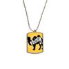 DIYthinker Black Animal Camel Outline Natural Stainless Steel Chain Dog Tag Pendant Pet Necklace view 1