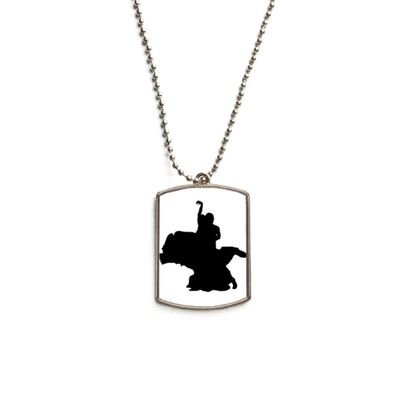 Dancer Duet Dance Art Performance Stainless Steel Chain Dog Tag Pendant Pet Necklace