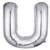 Letter Balloons 40 Inch, Single Silver Letter U Balloons Aluminum Hanging Foil Film Balloon for Baby Shower, Wedding Anniversary, Graduation, Birthday Party Decoration view 1