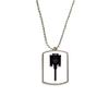 DIYthinker Display Screen Cable Black Plug Stainless Steel Chain Dog Tag Pendant Pet Necklace view 1