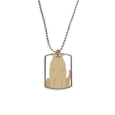 DIYthinker Animal Protector Pet Lover Pet Slave Stainless Steel Chain Dog Tag Pendant Pet Necklace