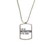 DIYthinker I Am an Instructor in The Games Stainless Steel Chain Dog Tag Pendant Pet Necklace view 1