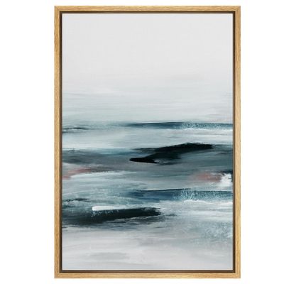 SIGNWIN Framed Canvas Wall Art Abstract Color Block Canvas Prints Home Artwork Decoration for Living Room,Bedroom - 16x24 inches