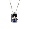 China Chinese Masterpiece Drawing Stainless Steel Chain Dog Tag Pendant Pet Necklace view 1