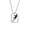 DIYthinker Sports Football Soccer Outline Stainless Steel Chain Dog Tag Pendant Pet Necklace view 1