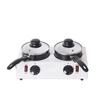 Chocolate Melter Electric Hot Chocolate Melting Tempering Machine Double Pots Capacity 4.4lbs (White Double Pot) view 1