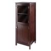 Brooke Jelly Cupboard, 2-Section Cabinet, Walnut view 1