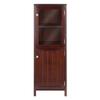 Brooke Jelly Cupboard, 2-Section Cabinet, Walnut view 4