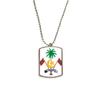 DIYthinker Maldives Asia National Emblem Stainless Steel Chain Dog Tag Pendant Pet Necklace view 1