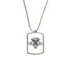 DIYthinker Goggles Lights Skeleton Motorcycle Pattern Stainless Steel Chain Dog Tag Pendant Pet Necklace view 1