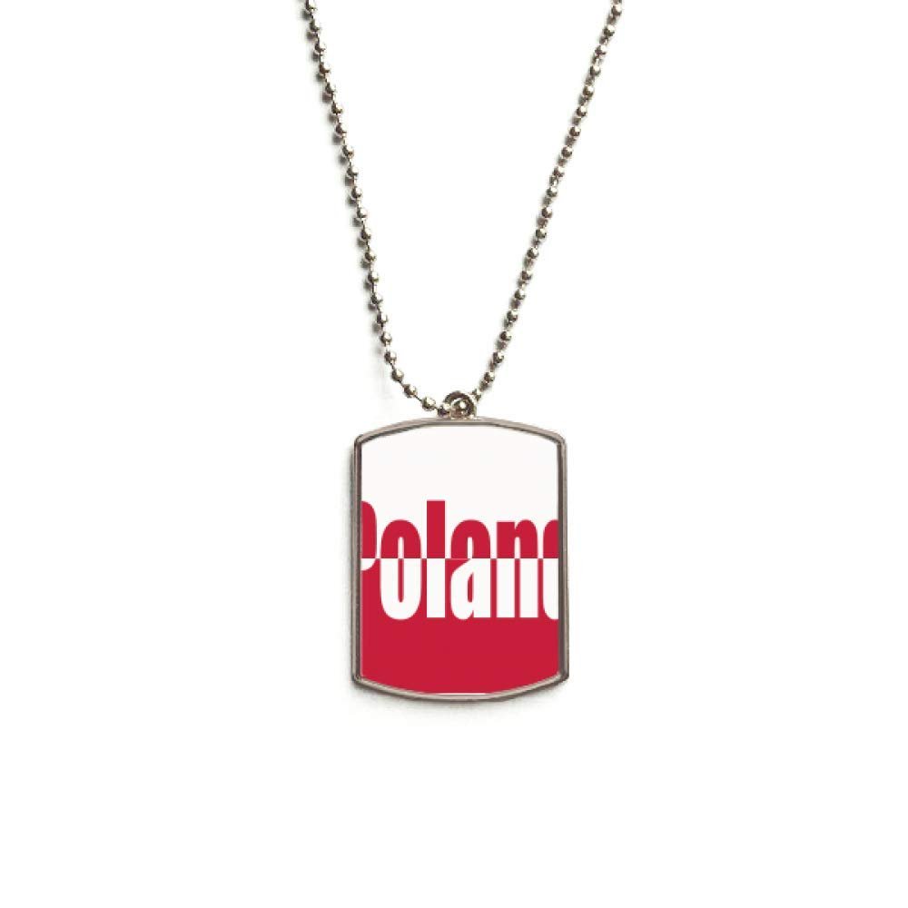 DIYthinker Poland Country Flag Name Stainless Steel Chain Dog Tag Pendant Pet Necklace
