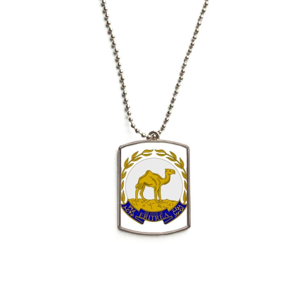 DIYthinker Eritrea Africa National Emblem Stainless Steel Chain Dog Tag Pendant Pet Necklace