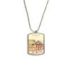 Chichen Itza Mexico Ancient Civilization Drawing Stainless Steel Chain Dog Tag Pendant Pet Necklace view 1
