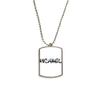 DIYthinker Special Handwriting English Name Michael Stainless Steel Chain Dog Tag Pendant Pet Necklace view 1