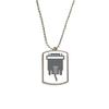 DIYthinker Black Plug Cable Charging Cable Pattern Stainless Steel Chain Dog Tag Pendant Pet Necklace view 1