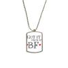 GF Got It from My BF Valentine's Day Stainless Steel Chain Dog Tag Pendant Pet Necklace view 1