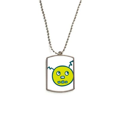 DIYthinker Universe and Alien Robot Stainless Steel Chain Dog Tag Pendant Pet Necklace