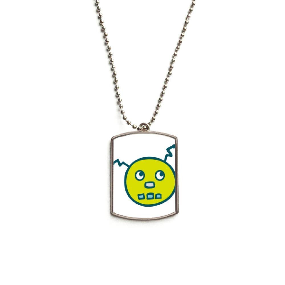 DIYthinker Universe and Alien Robot Stainless Steel Chain Dog Tag Pendant Pet Necklace