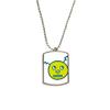 DIYthinker Universe and Alien Robot Stainless Steel Chain Dog Tag Pendant Pet Necklace view 1