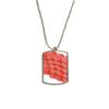 DIYthinker Loin Steak Raw Meat Food Texture Stainless Steel Chain Dog Tag Pendant Pet Necklace view 1