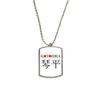 DIYthinker Kotohira Japaness City Name Red Sun Flag Stainless Steel Chain Dog Tag Pendant Pet Necklace view 1