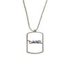 Special Handwriting English Name Daniel Stainless Steel Chain Dog Tag Pendant Pet Necklace view 1